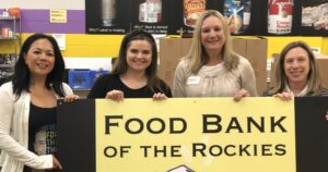 mcwhinney employees community engagement with food bank of the rockies